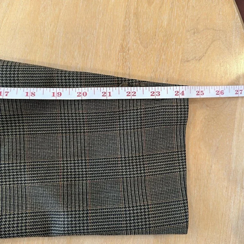 Brooks Brothers 346 Men's 3-Button Blazer Brown Houndstooth‎ 100% Wool Size 44R